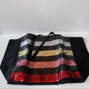 Victorias Secret Sparkly Sequin Tote Blingy unused